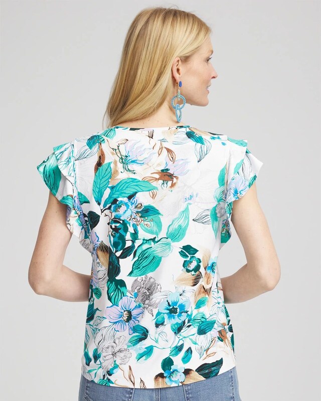 Touch of Cool Flutter Sleeve Tee - image 3
